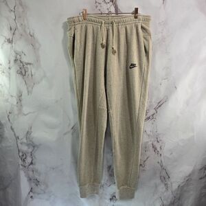 Nike Sweatpants Mens Medium Beige Speckled Club Fleece Revival Limestone +
